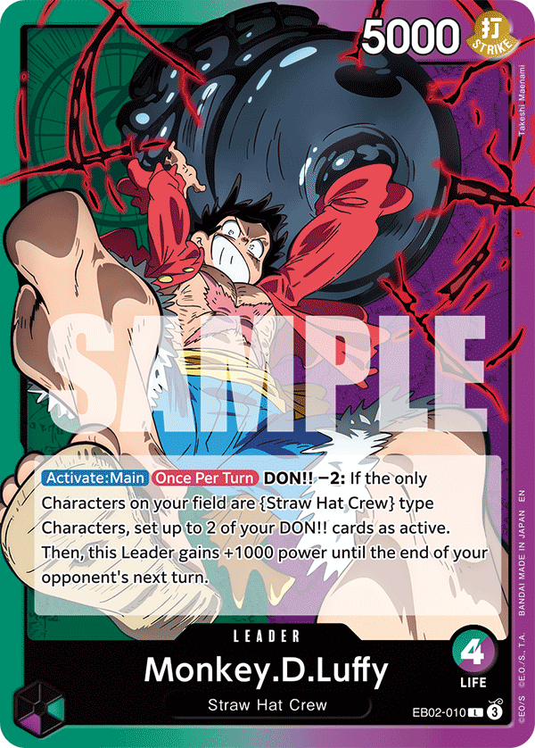 GP Luffy leader card
