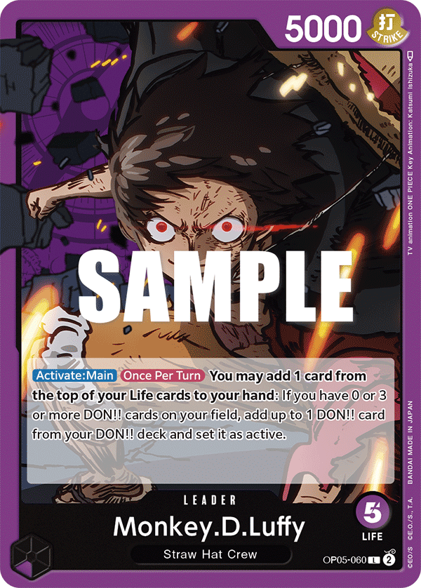 Monkey D. Luffy leader card