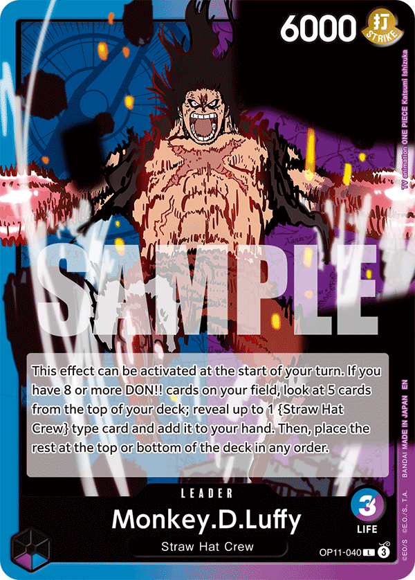Monkey.D.Luffy leader card