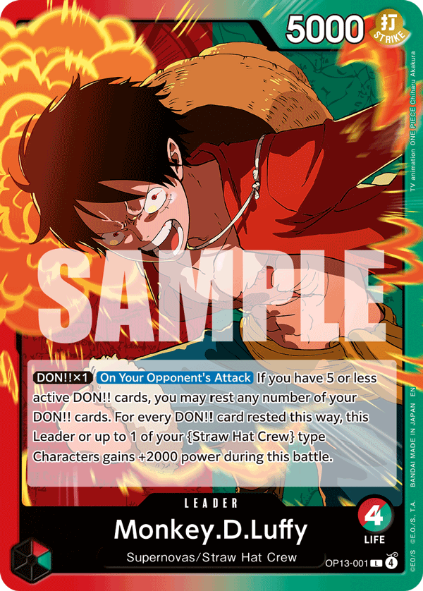 Monkey.D.Luffy leader card