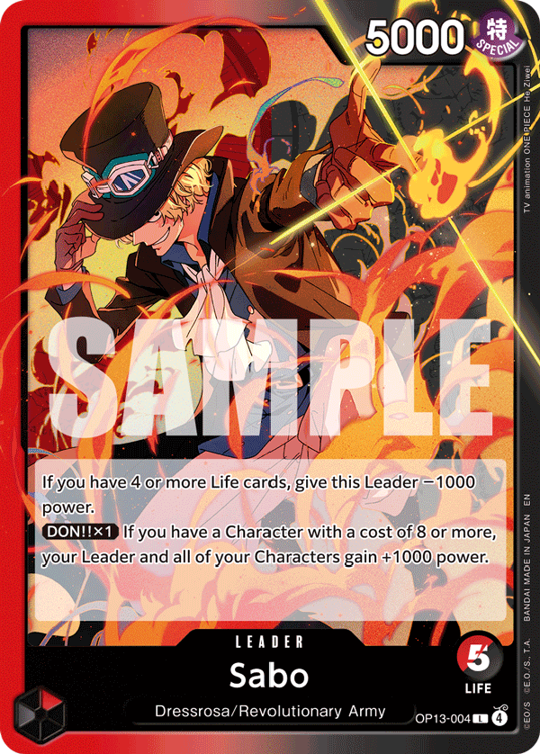 Sabo leader card