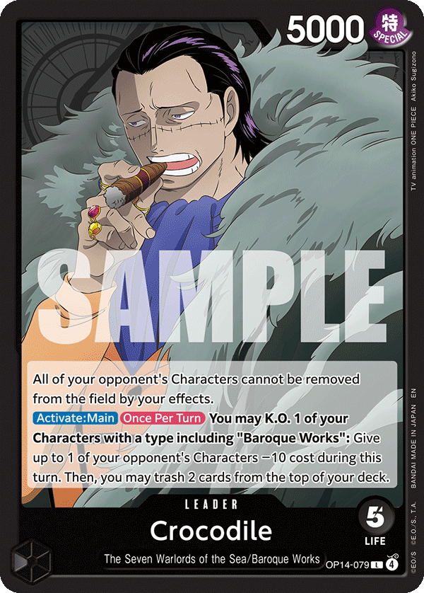 Black Crocodile leader card