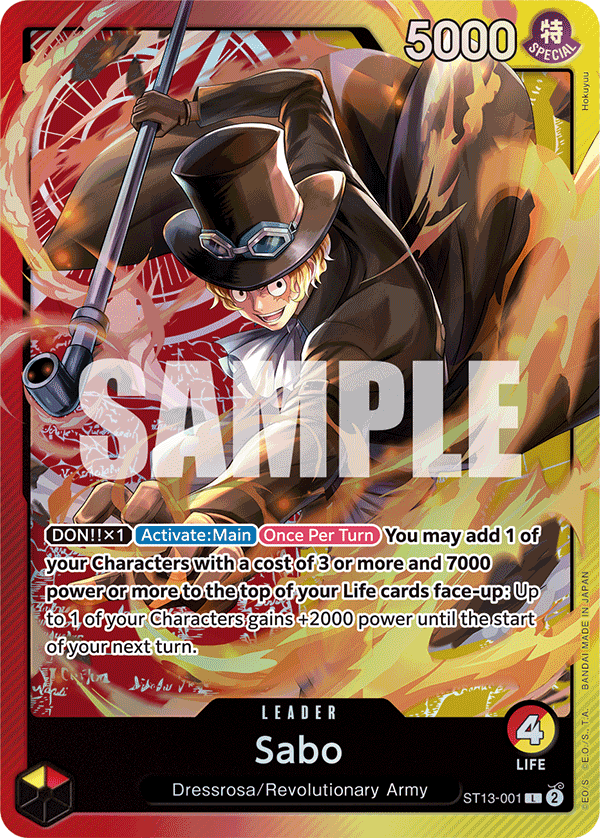 Sabo leader card